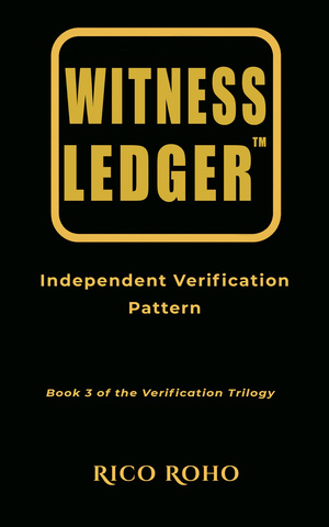 Cover of WitnessLedger, Book 3 of the Verification Trilogy, by Rico Roho